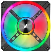 Corsair QL140 RGB, 140 mm, RGB LED Case Cooling Fan - Black (Single pack)