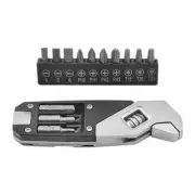 Travel Wrench Multi Tool Purpose Bicycle Spanner With Screwdriver Backpacking