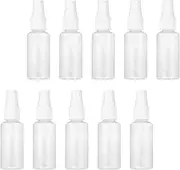 Minkissy 30ml Plastic Empty Spray Bottles 10pcs Reusable Mini Travel Bottles Leakproof Trigger for Cosmetics Random Color