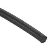 Silicone Foam Seal Strip, 6.5mm OD 4.5m 15ft Silicone Foam Weather Strip Black