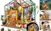 DIY Miniature House Kit Greenhouse, Tiny House Kit for Adults to Build, Mini