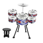 Kids Drum Set Jazz Drum Kit 8 Piece for Toddler Educational Percussion