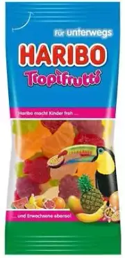 Haribo Tropifrutti 75g, 28-Pack - Danish Assorted Sweets