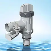 Plunger Valve with Pipe Holder - Pool Hose Adapter for Above Ground Pools - Pool Pump Hoses Replacement Parts (1 Pack)