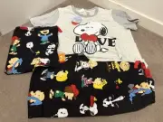 BNWT Peter Alexander Snoopy Set (T-shirt + Long Pants) - SIZE 14