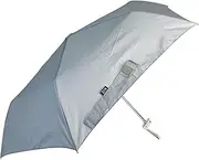 [ローズ産業] Rose Sangyo 61553320 RIC Women's 21.7 inches (55 cm), Square Mini Folding Umbrella, Plain, Gray