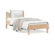 vidaXL Bed Frame without Mattress 92x187 cm Single Solid Wood Pine