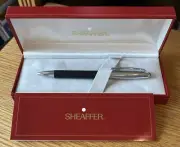 Vintage Sheaffer White Dot Fountain Pen • Blk Leather Grip • Melrose Hotel