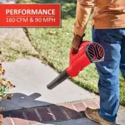 Homelite Cordless Leaf Blowers 12V Lithium 90-MPH Adjustable Speed Handheld