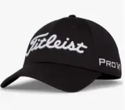 Titleist Golf Tour Elite Fitted Hat/Cap Color: Black with White - SIZE:L/XL