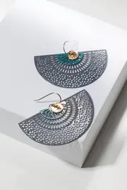 Bib Half Circle Drop Earring--NES-BIB-S20