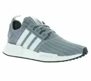 Adidas Originals Men's NMD R1 Bedwin Grey Pinstripe/White Sz 8 BB3123 Fashion