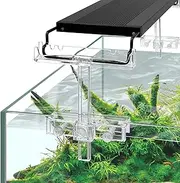 driamor Aquarium Light Holder Riser Height Adjustable Stand for Aquarium Light Hanging Kit Lamp Clear Acrylic Fish Tank LED Light Holder Bracket Support 4.5 * 5.5in
