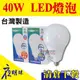 清倉特價 NEWWIN 夜明珠 40W LED燈泡 台灣製造 E27/E40 省電燈泡【奇亮精選】含稅