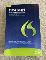 Nuance Dragon NaturallySpeaking 12 Premium Edition Windows K609A-G1B-12.0 Sealed