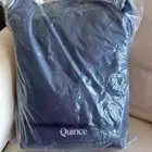 Quince European Linen KING / CAL Duvet & 2 KING Shams, INDIGO BLUE, $199