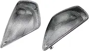 Turn Signal Indicator 2Pcs Motorcycle Turn Signals Light Lamp Indicator Lens Housing Cover For Ducati 749 999 2002-2006 (Color : Black)