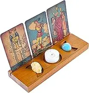 Curawood Tarot Card Holder Stand - Display Your Daily Draw - Tarot Card Stand for Display - Witchy Gifts, Witchcraft Supplies - Tarot Gifts for Women - Tarot Card Display - Wiccan Supplies and Tools