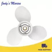 9 1/4 x 11 Aluminum Boat Propeller fit Yamaha Engines 9.9-20HP 8 Spline Tooth,RH