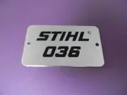 NAME TAG FOR STIHL 036 CHAINSAW -------- DRAWER 75