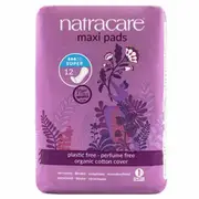 Natracare Organic Cotton Maxi Pads 12pk - Super