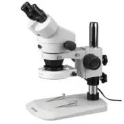 AmScope 7X-45X Stereo Zoom Inspection Microscope with 80 LED Ring Light
