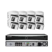 Hikvision 4K 8ch IP PoE Security System 8 MP Panoramic ColorVu Bullet