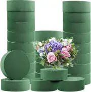 24 Pcs Floral Foam Blocks 4.72 X 1.57" Florist Floral round Foam Blocks Dry and