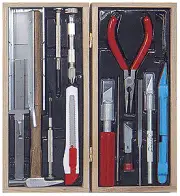 Excel Tools Deluxe Railroad Tool Set with Wooden Storage Box 44289