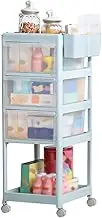 Portable Storage Craft nizers Rolling Storage Cart for Art Supplies - Multi-Drawer nizer with Hanging Boxes for Small Parts - Cyan Color - Perfect for Crafters and Hobbyists
