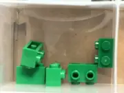 LEGO Parts - Green Brick, Modified 1 x 2 with Studs on 1 Side - No 11211 - QTY 5