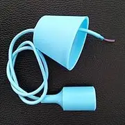 Lamp Holder Socket Cable Halogen LED Bulb Down Light Fitting blue