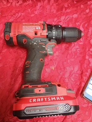 CRAFTSMAN V20 1/2-in 20-volt Max Variable Speed Brushless Cordless Hammer Drill