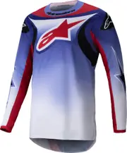 Alpinestars Fluid Wurx Motocross Jersey, red-purple, Size L for Men Red Purple