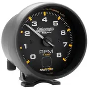 Autometer Auto Gage Tachometer Shift- Black - 8,000 RPM, 3 3/4 Inch, AU2302