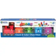 Learning Resources Count & Color Choo Choo Train Assorted Colors 21 Pieces/Set