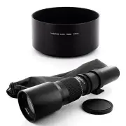 500mm Zoom Tele Lens + Hood for NIKON D40,D40x,D50,D60,D70s,D80,D90,D7000,D7100