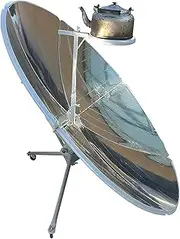 Concentrating Solar Cooker, Outdoor Parabolic Camping Sun Oven Cooker Iron Bracket, High Efficiency Parabolic Sun Oven, Solar Oven for Outdoor Barbeque Picnic