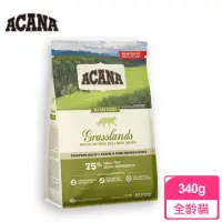 在飛比找momo購物網優惠-【ACANA】草原盛宴貓無穀配方340g放養鴨肉+薑黃(WD