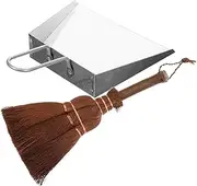 ORFOFE 1 Set Pet Durable Broom Desktop Dustpan for Easy Pet Feces Cleanup Space Saving Storage for Cat Dog Owners