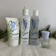 Crabtree & Evelyn Lavender Set Body Lotion Cream Bath Shower Gel Eau De Toilette