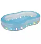 Summer Waves Inflatable Aqua Glow LED Family Pool New