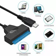 New USB 3.1 Type C to SATA III HDD SSD 2.5" Hard Drive Adapter Cable 22-Pin UASP