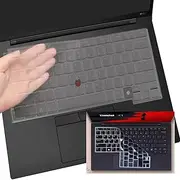 4 PCS Keyboard Cover Compatible with Lenovo Thinkpad X1 Carbon Gen 12 2024 14-inch Gaming Laptop Silicone TPU Keyboard Protector Skin (2High Transparency+2Black)