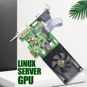 GeFore GT210 GT 210 pcie x1 1G DDR3 DVI+VGA for x4 x8 x16 Linux server GPU NEW