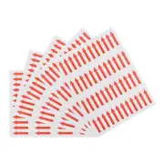 Rectangle Arrow Shape Stickers Labels Color Coded 2.17"x0.47" Red White 21Pcs