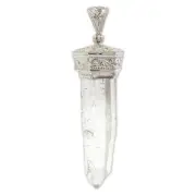 Himalayan Quartz Crystal Pendant NIB. Unisex