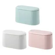 Practical Mini Desktop Trash Can Tabletop Waste Bin with Lid Garbage Trashbox