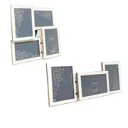 [Profile Products] White/Rose Gold Eternal Photo Frame Multi (4x6in) - 3 Photos