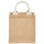 J.Burrows Laminated Jute Bag Small